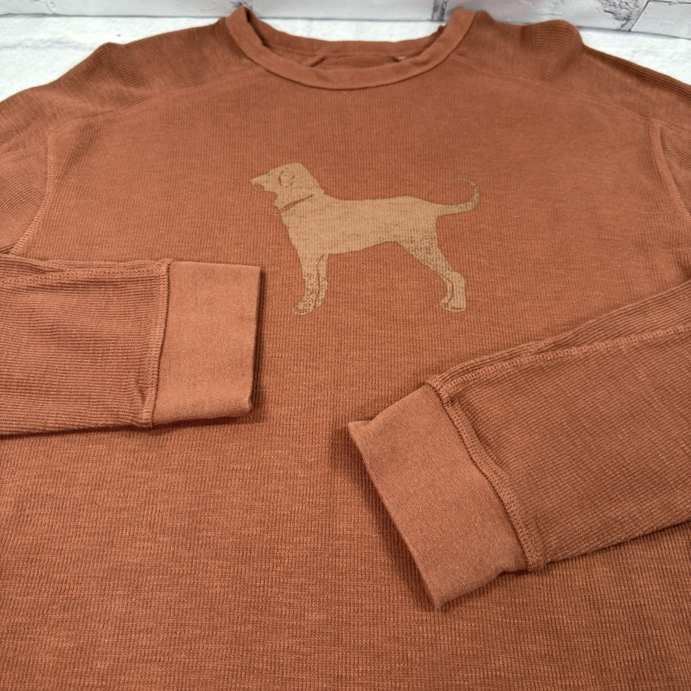 The Black Dog Men's Dukes County Thermal Crew Size L Sequoia Life Off The Leash - Picture 13 of 16